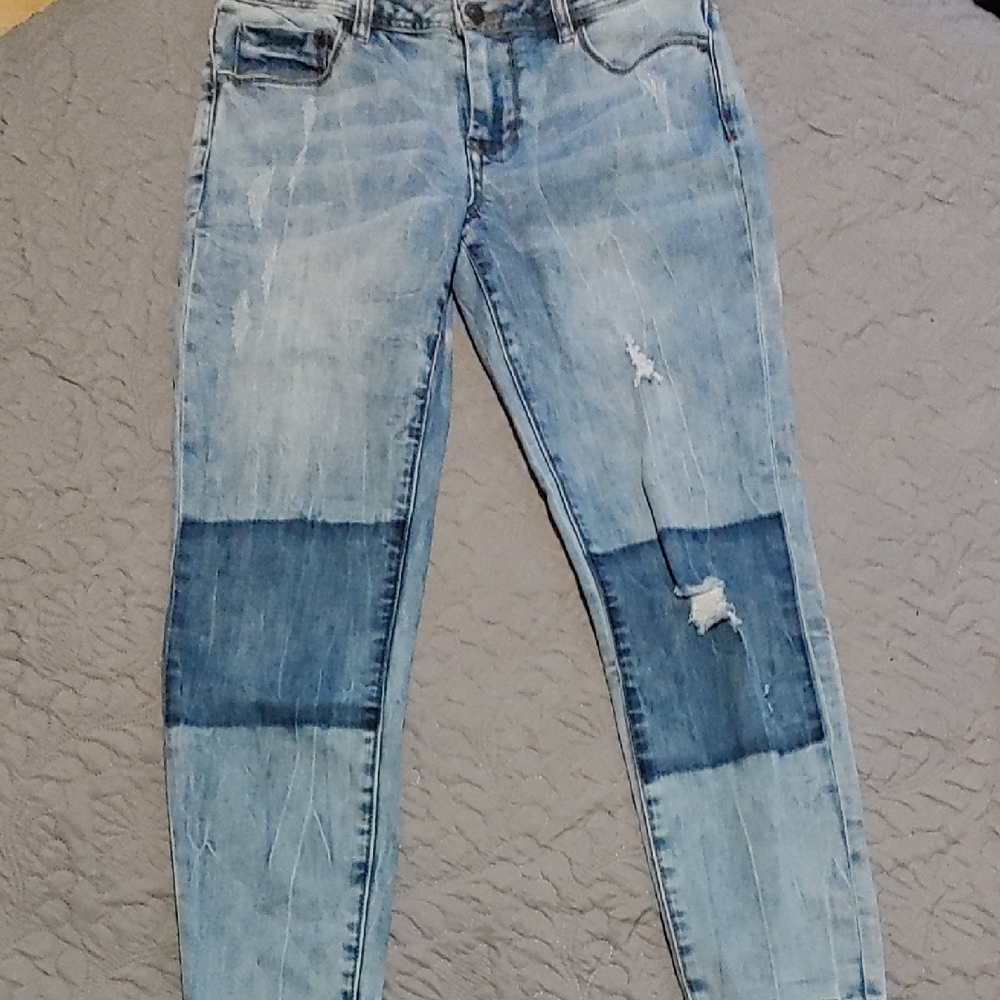 Eighty Two Distressed Blue Women's Skinny Jeans Sz 05